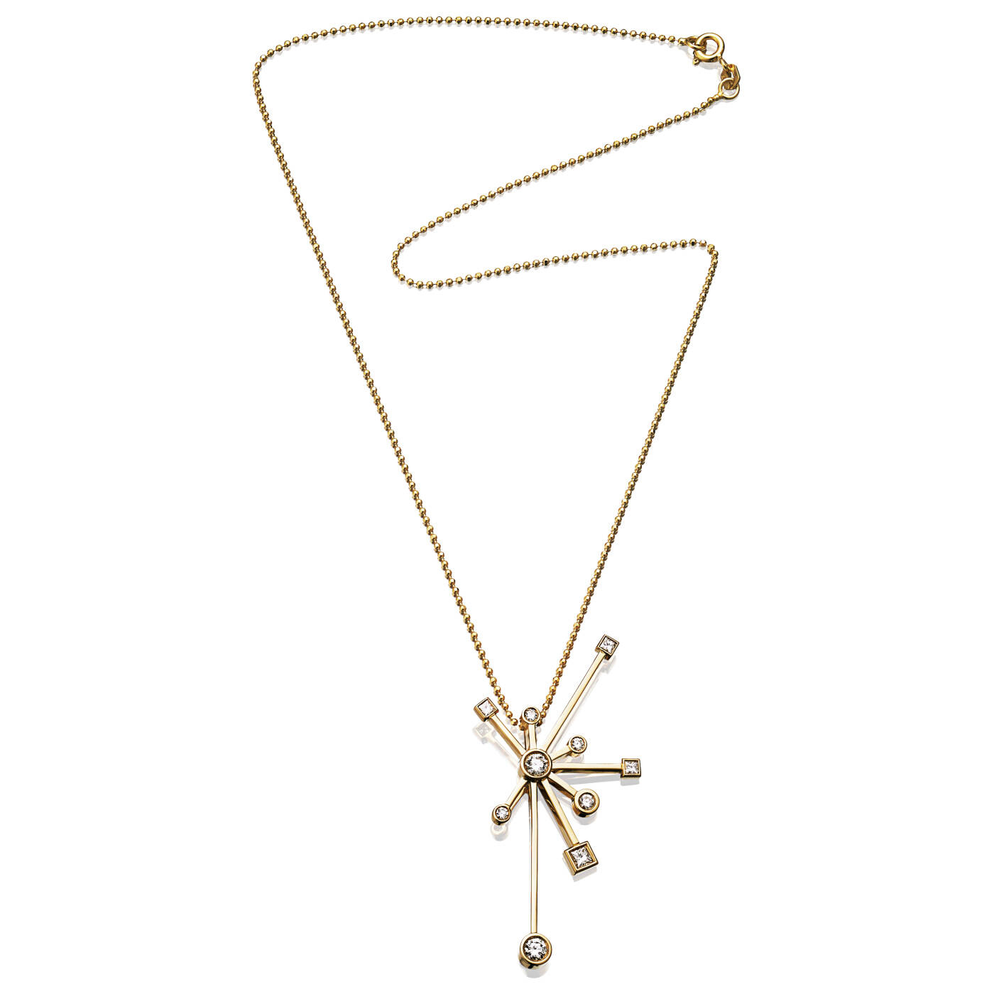 Kaboom & Stars Pendant Gold