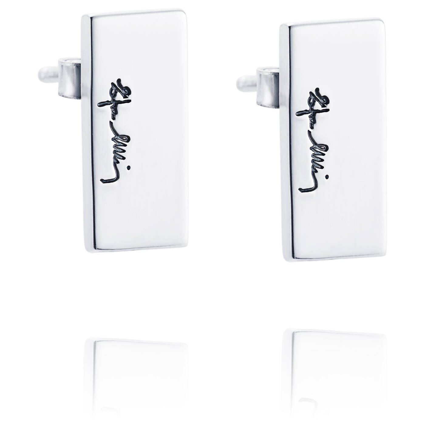 Bricks Earring Silver