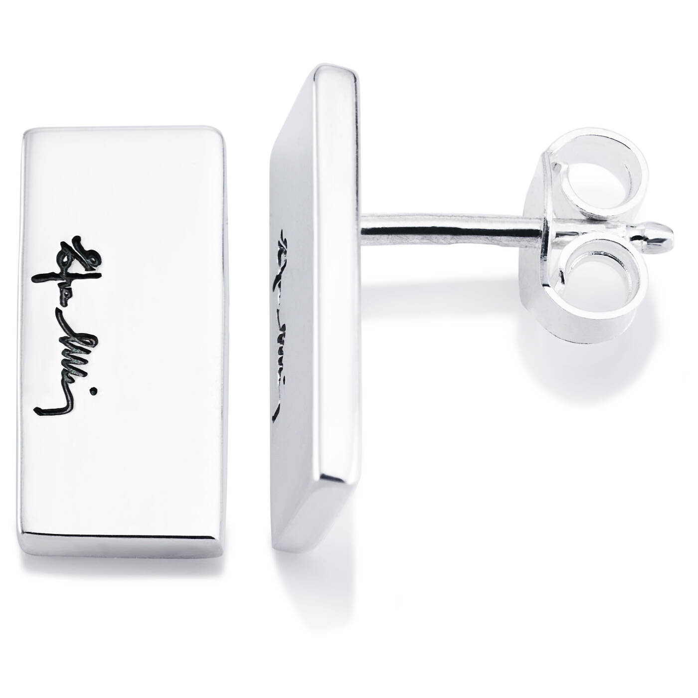 Bricks Earring Silver