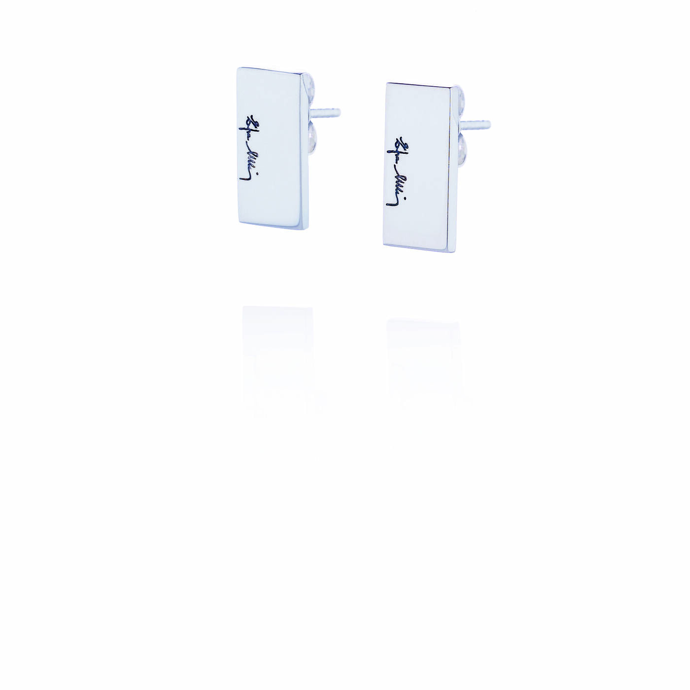 Bricks Earring Silver