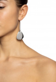 Rose Petal Earring Silver