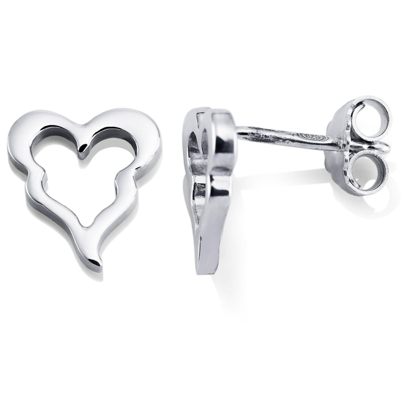 Crazy Heart Earring Silver