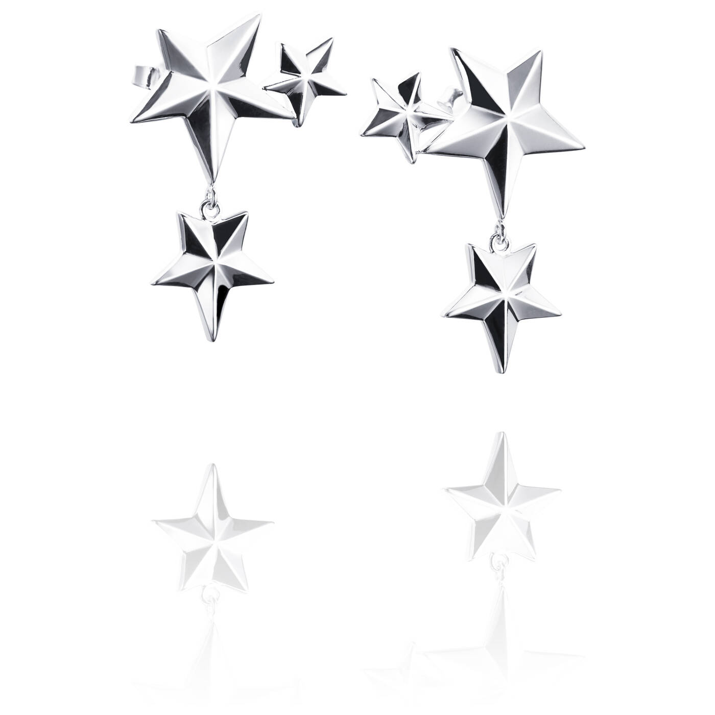 Catch A Falling Star Earring Silver