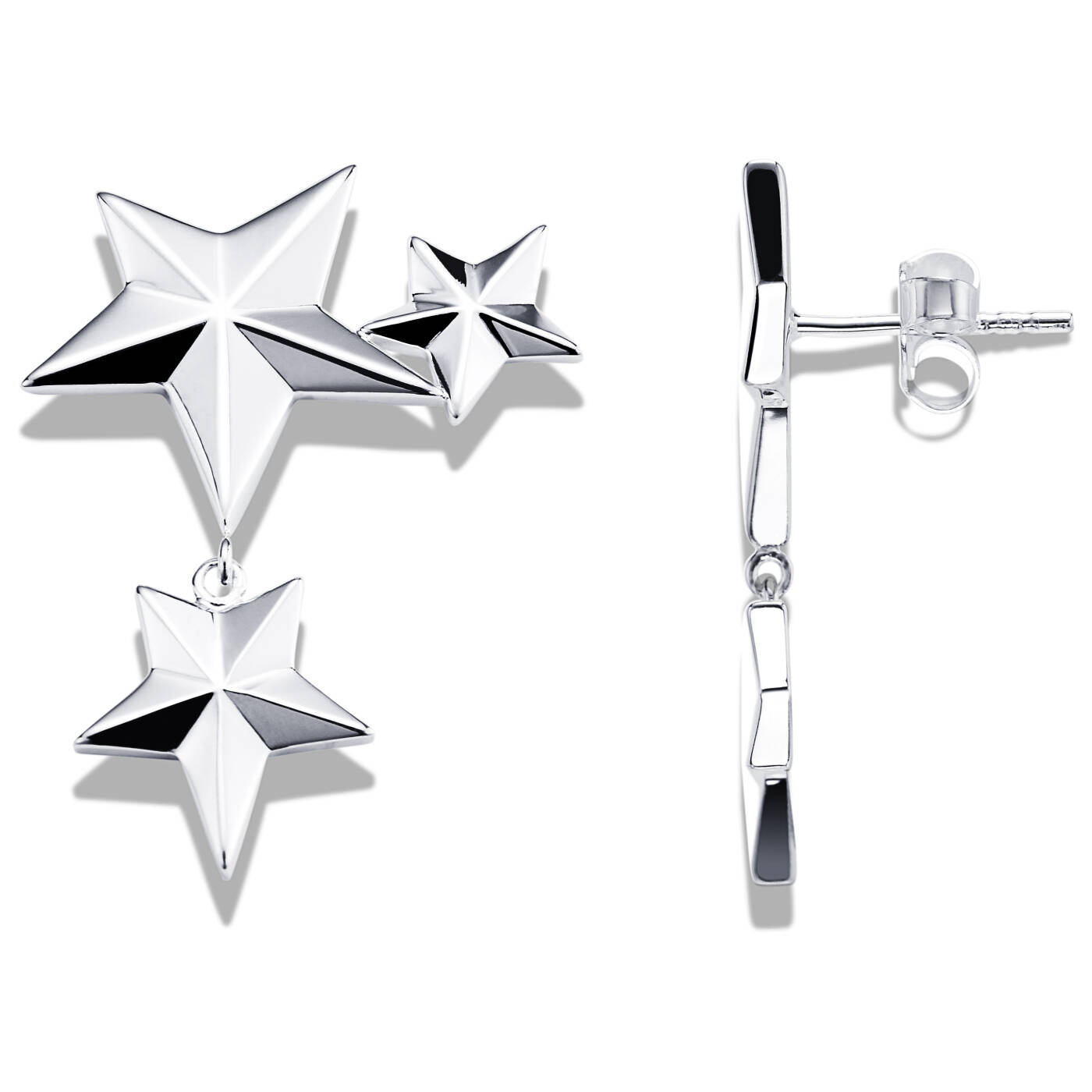 Catch A Falling Star Earring Silver