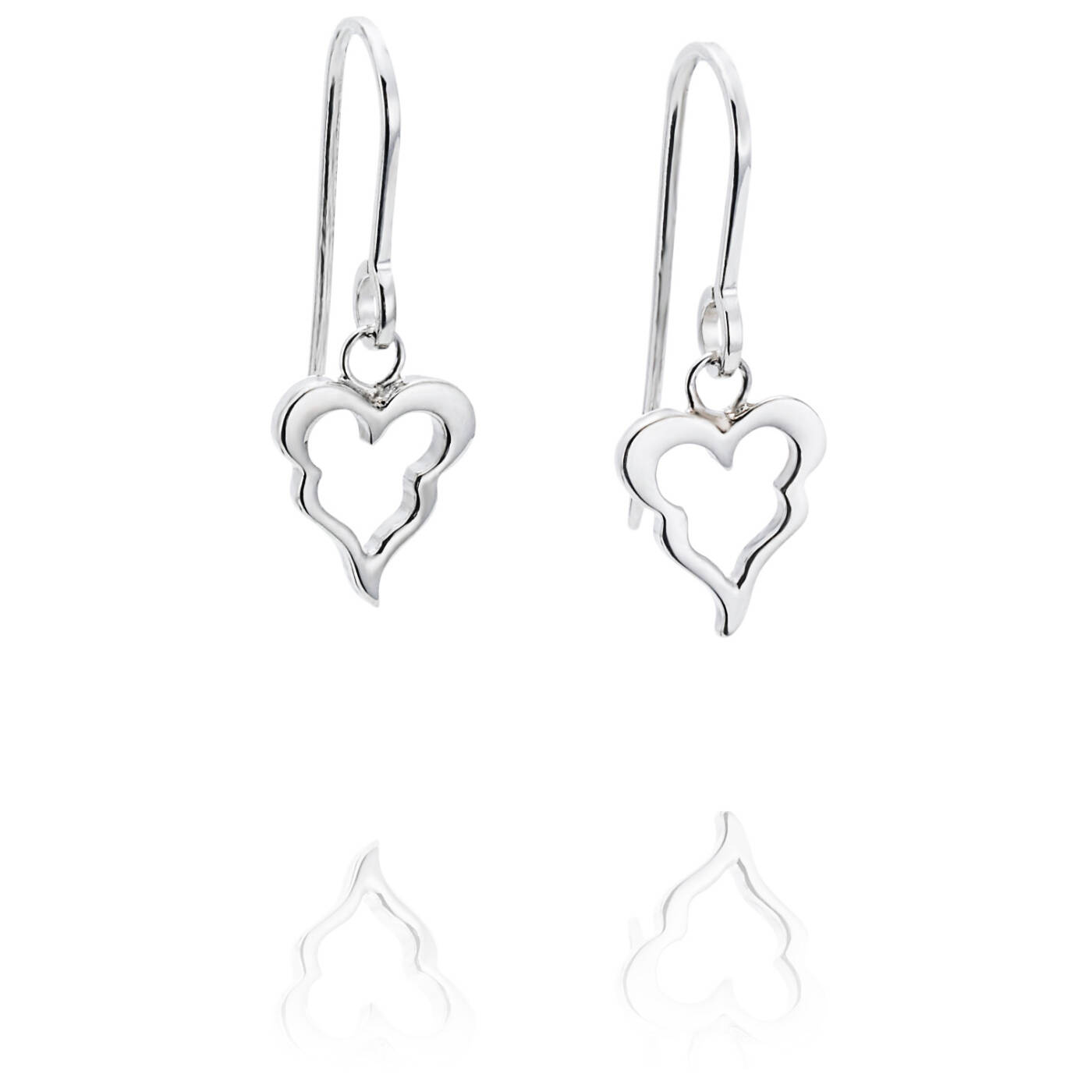 Crazy Heart Earring Silver
