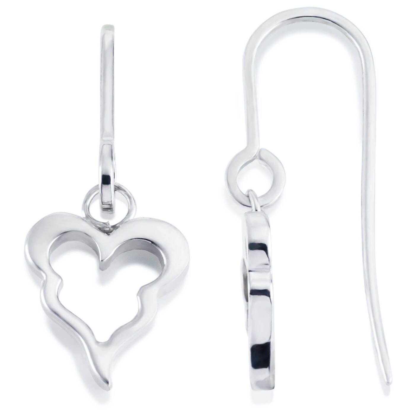 Crazy Heart Earring Silver