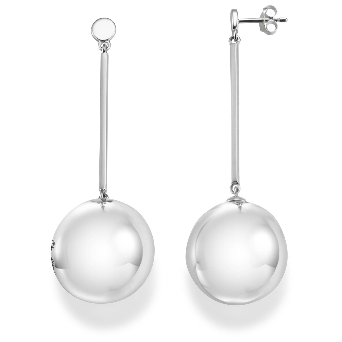 Balls Long Earring Silver