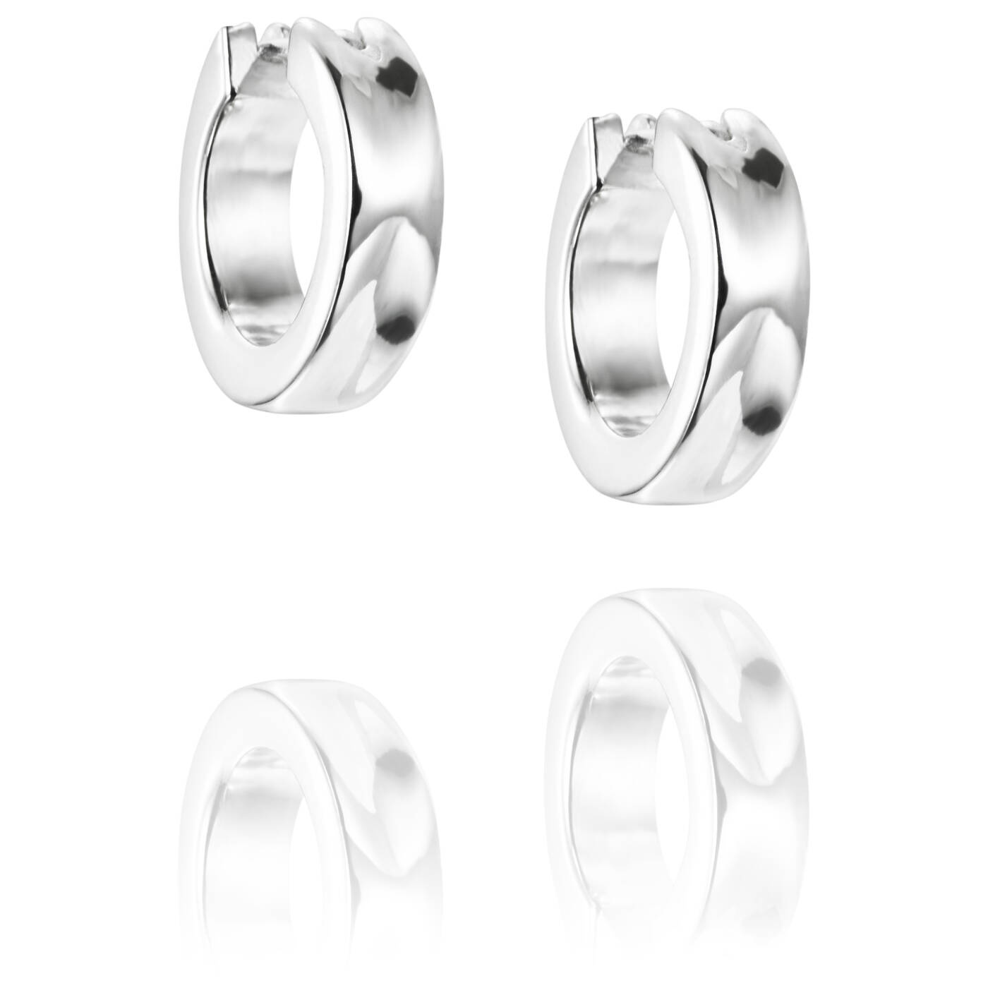 Little Moonwalk Hoops Earring Silver