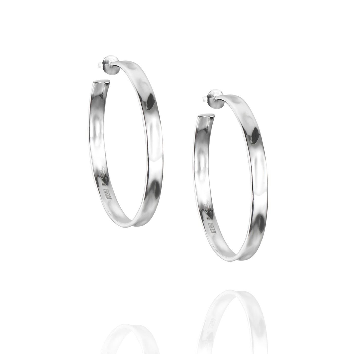 Moonwalk Hoops Earring Silver