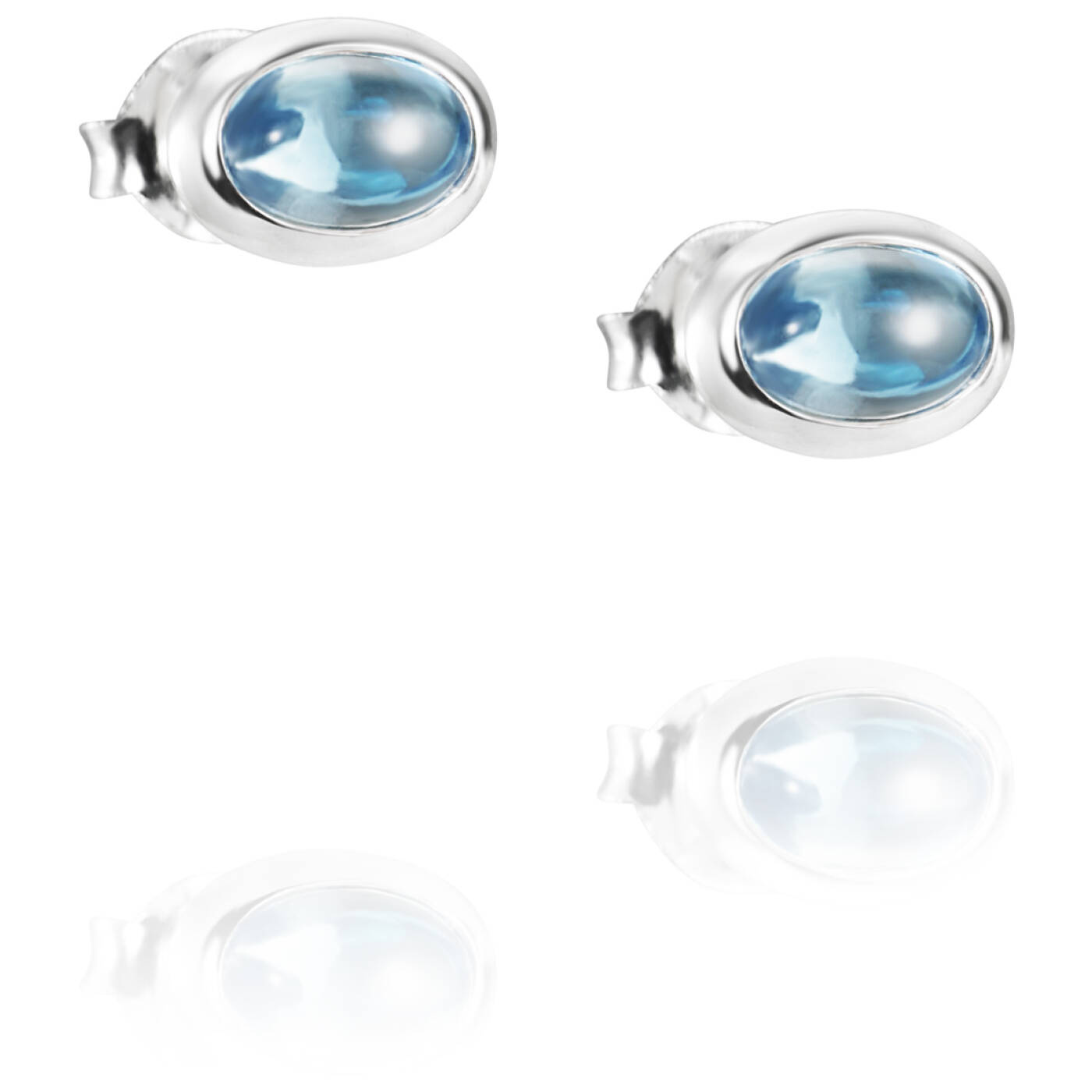 Love Bead Silver - Topaz Earring Silver