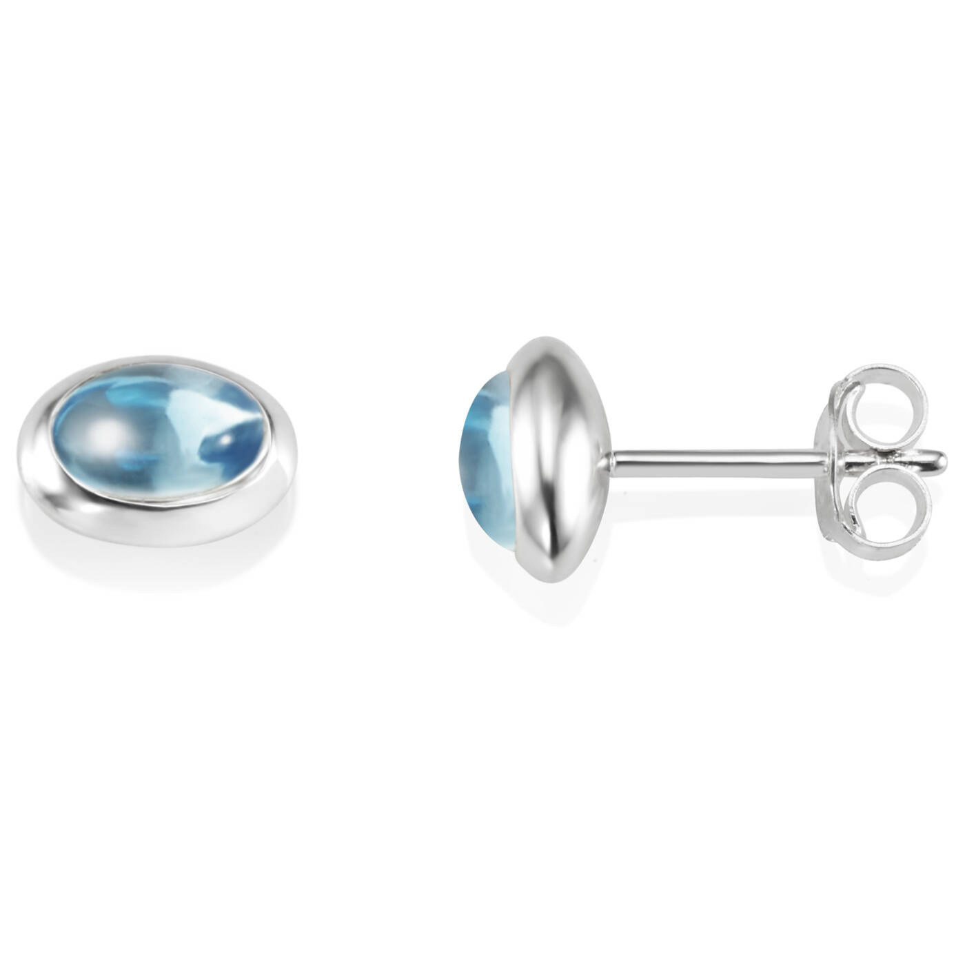 Love Bead Silver - Topaz Earring Silver