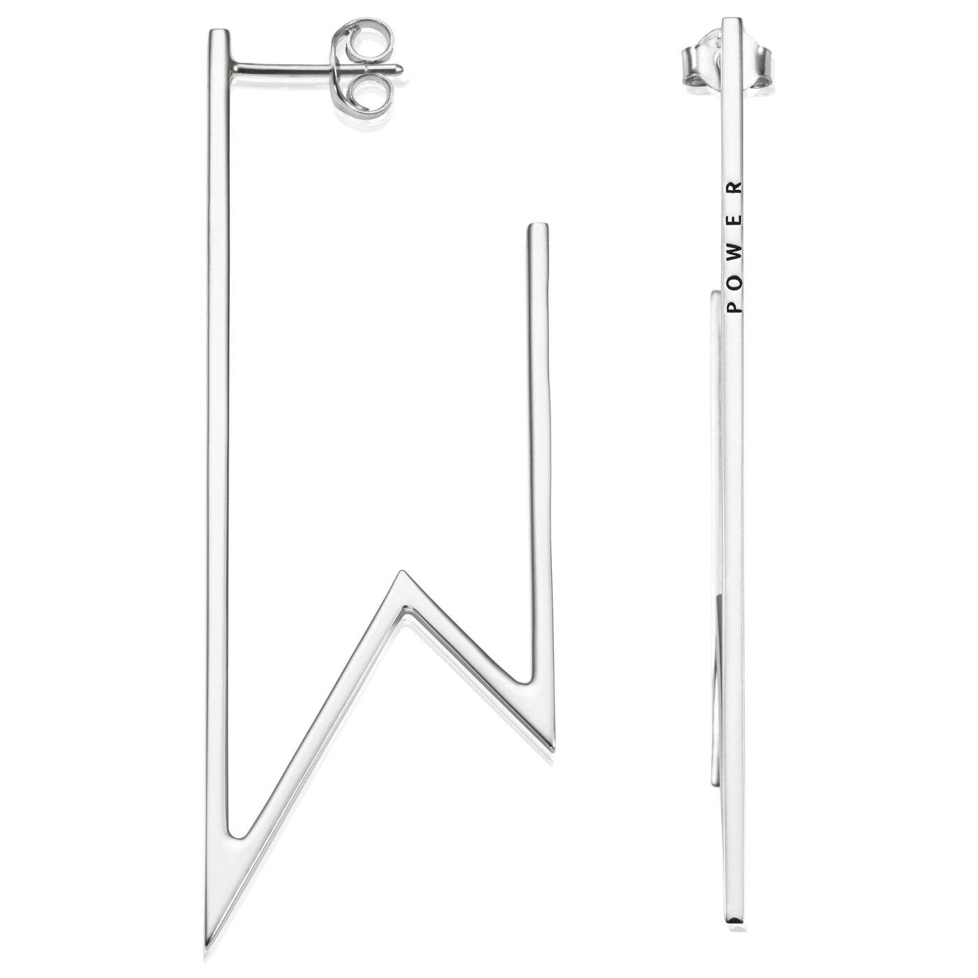 Women Power Earring Silver