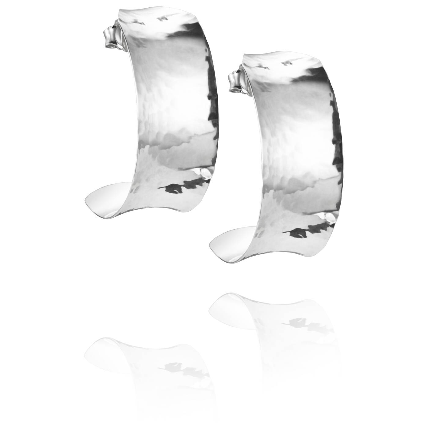 Hooked On Simone Hoops Earring Silver