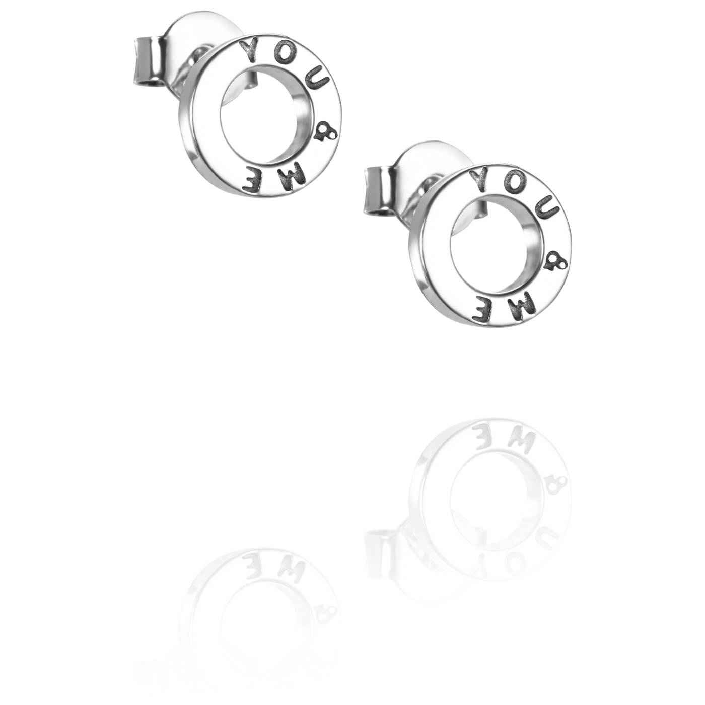Mini Me You & Me Earring Silver