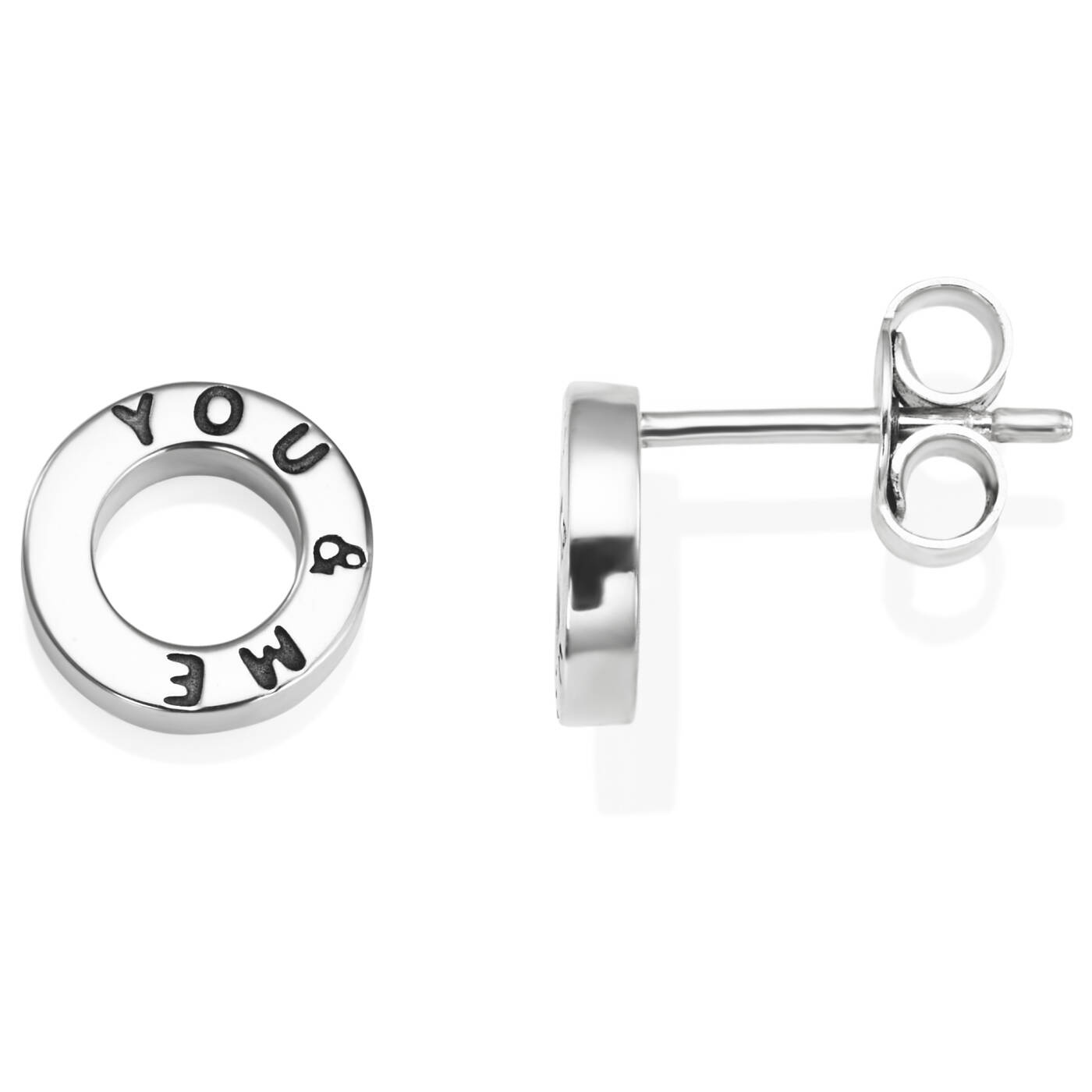Mini Me You & Me Earring Silver