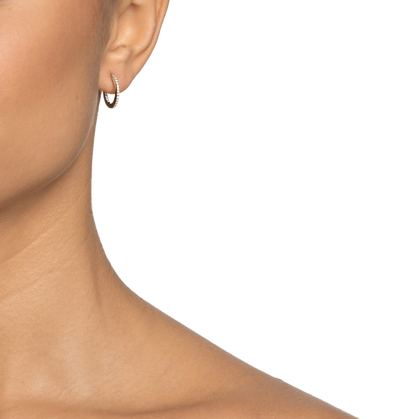 Star Hoops Earring Silver