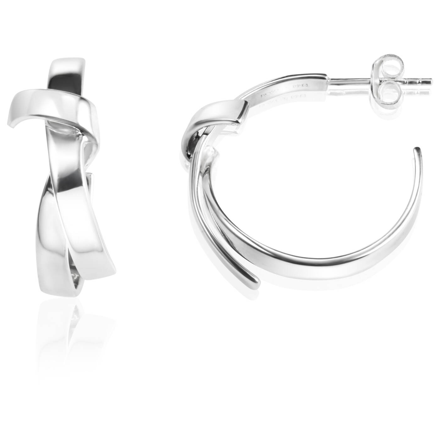 Friendship Hoops Earring Silver