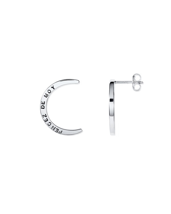 Pencez Moon Earring Silver