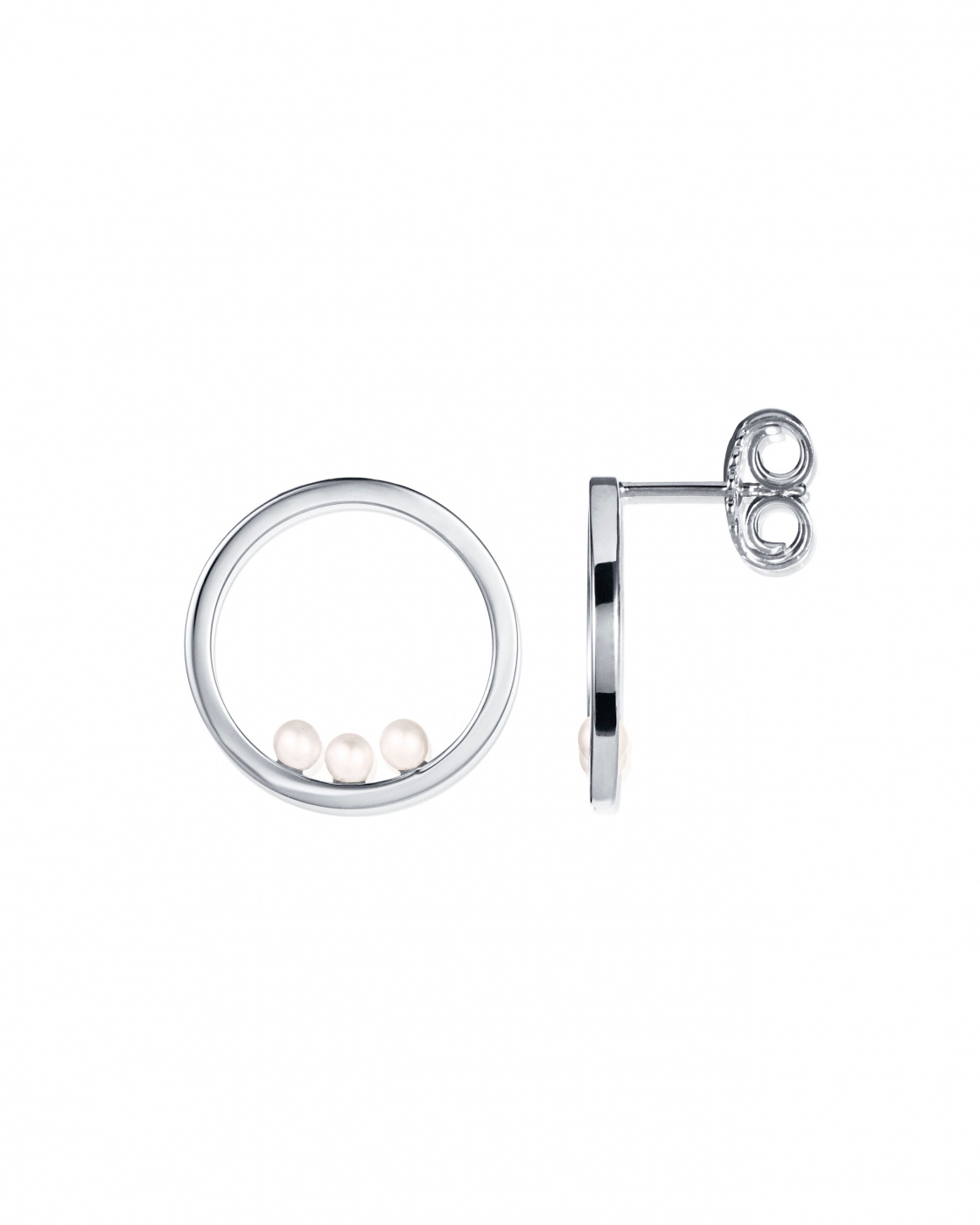 Roller coaster Earrings Silver