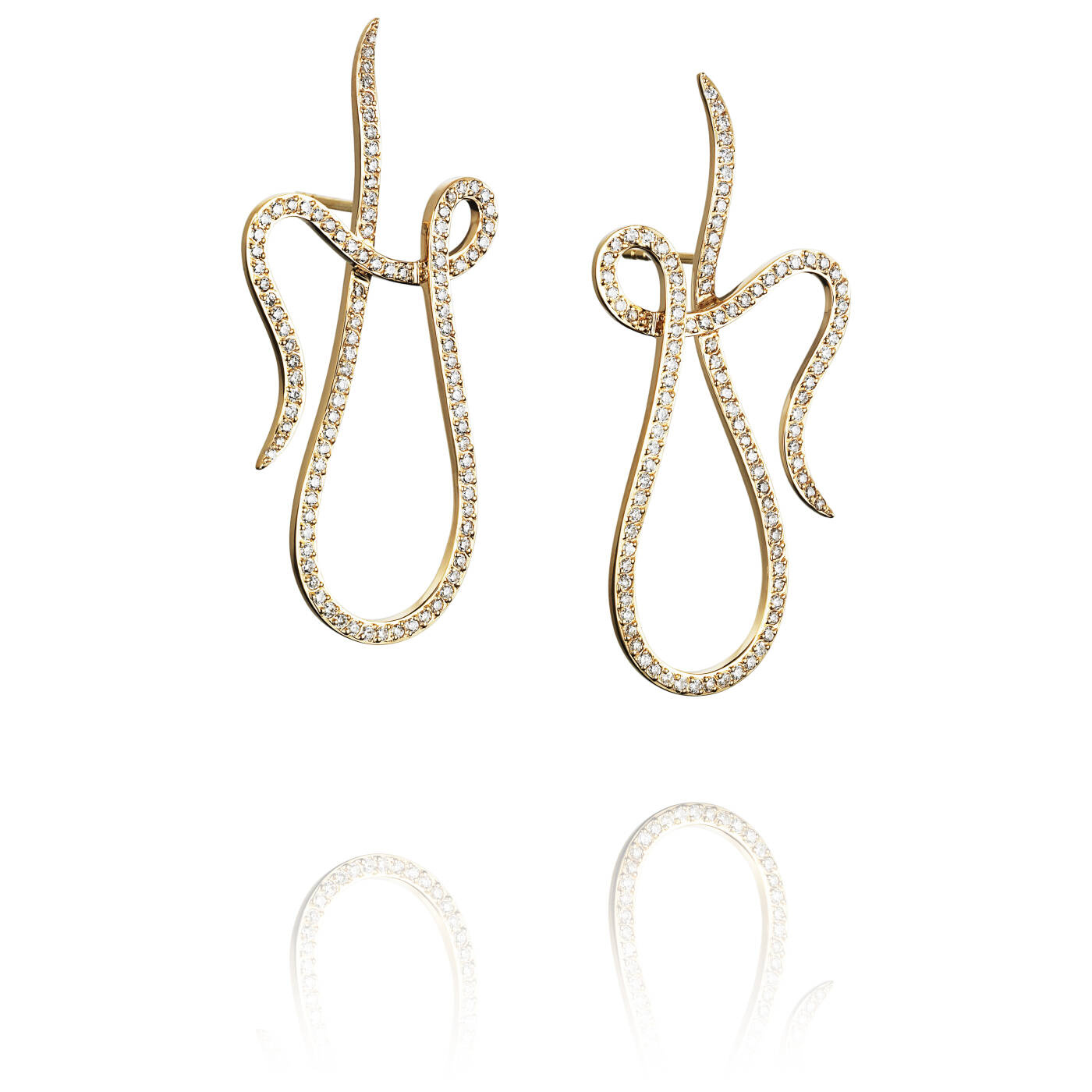 Shape Of A Dream & Stars Earring Gold