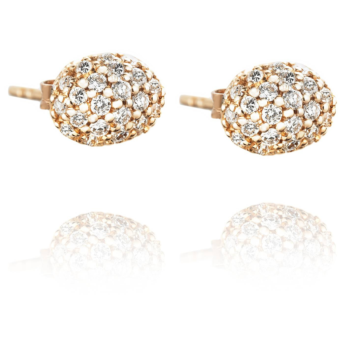 Love Bead - Diamonds Earring Gold