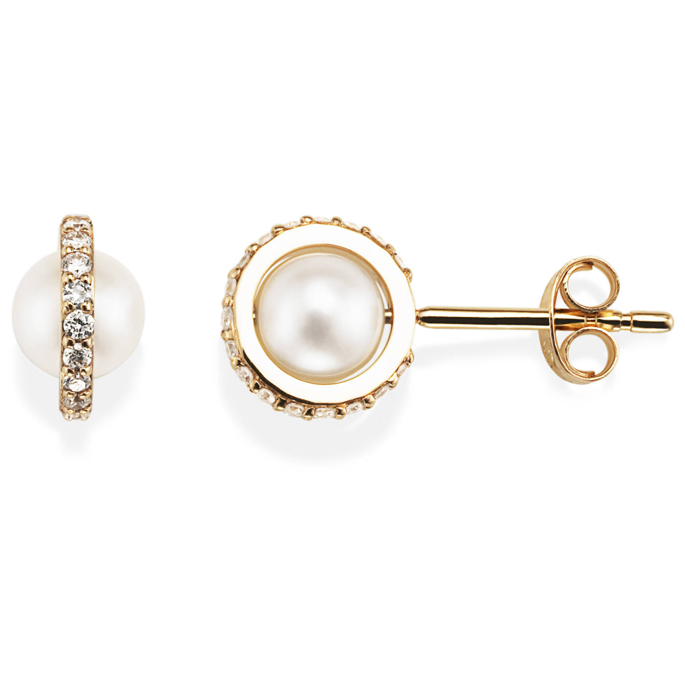Little Day Pearl & Stars Earring Gold