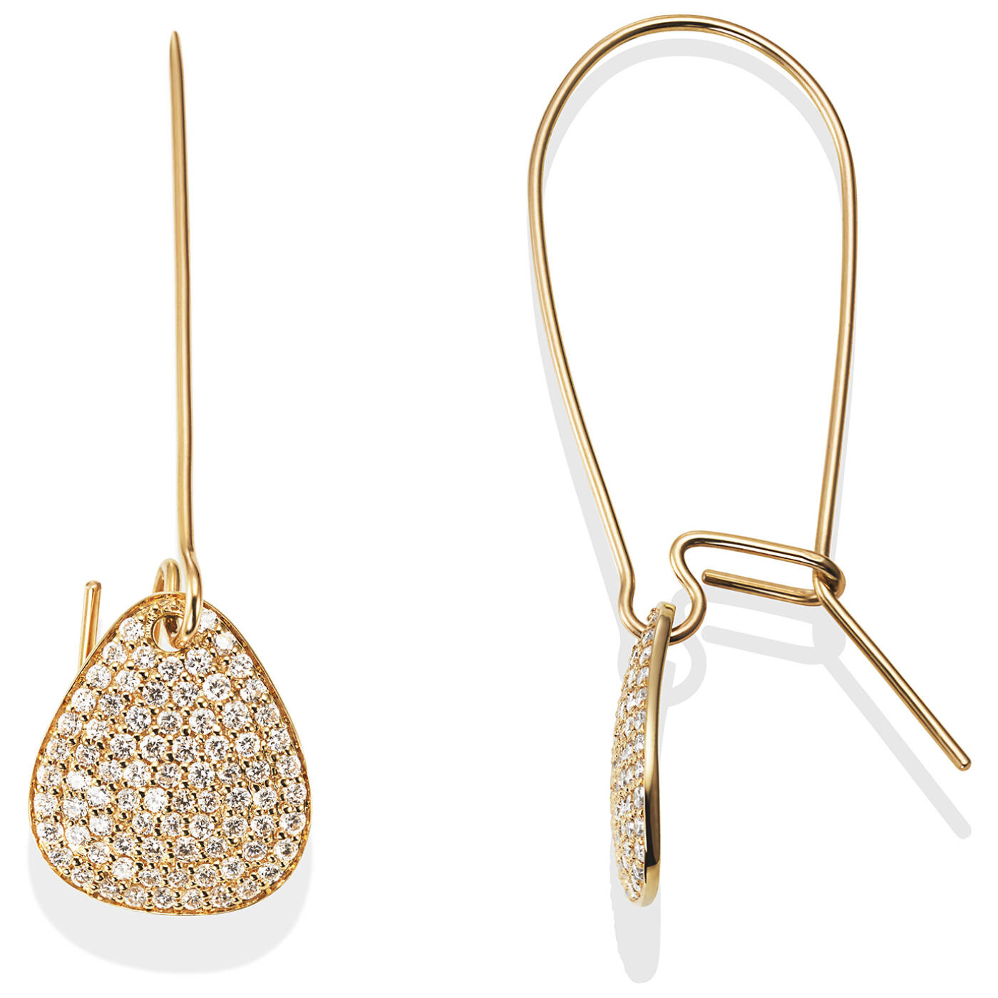 Little Rose Petal & Stars Earring Gold