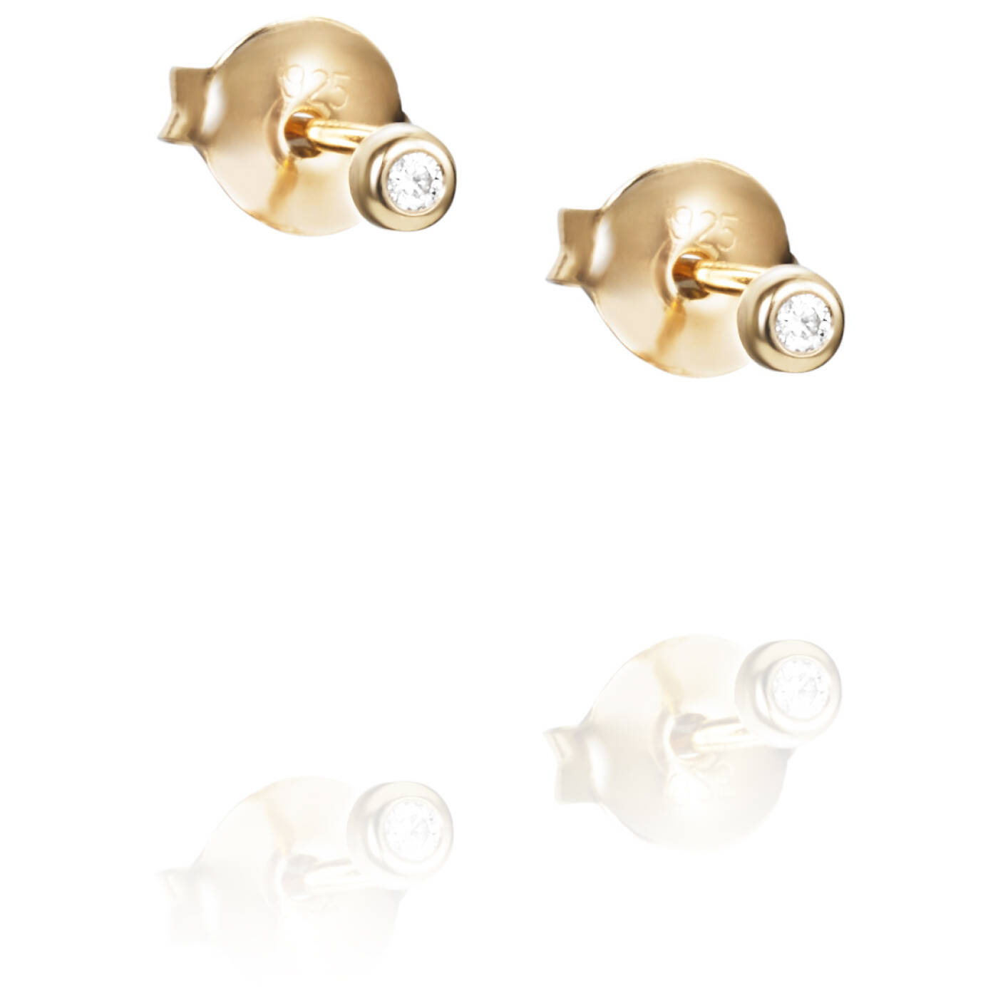 My First Diamond Studs Earring Gold