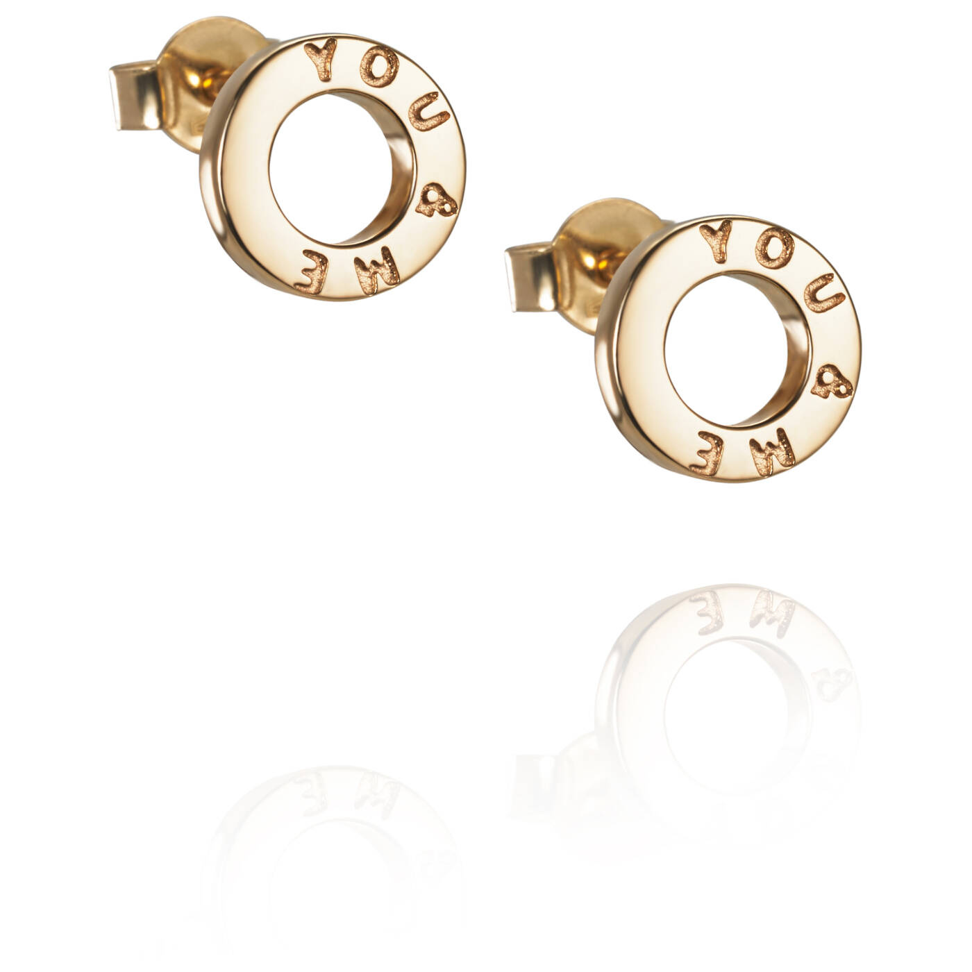 Mini Me You & Me Earring Gold