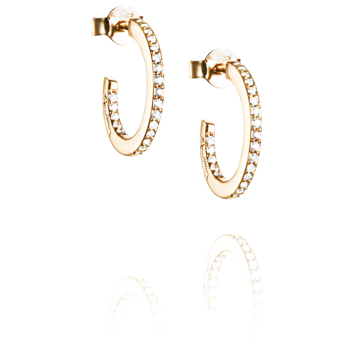 Stars Hoops Earring Gold