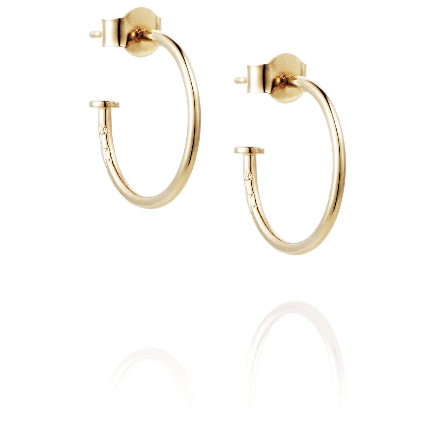 101 Plain Hoops Earring Gold