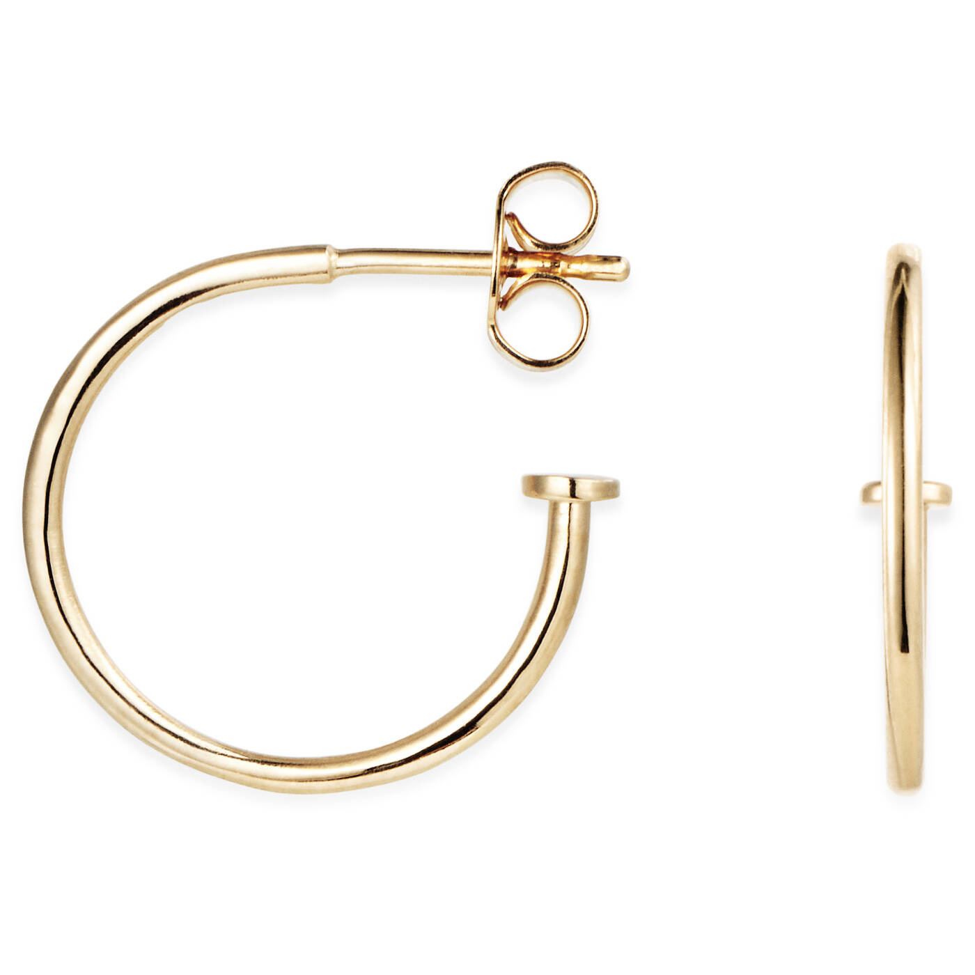 101 Plain Hoops Earring Gold
