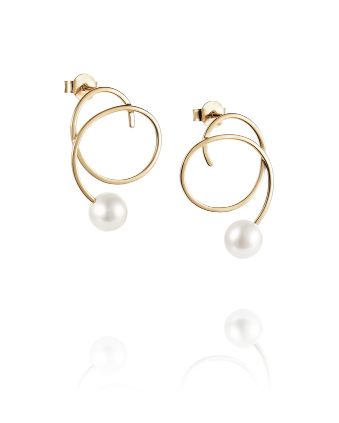 Little Curly PEarring Goldly Earring Gold
