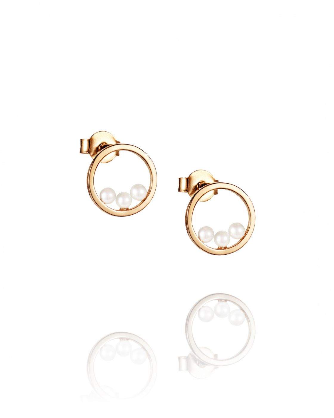 Little roller coaster Earrings Gold