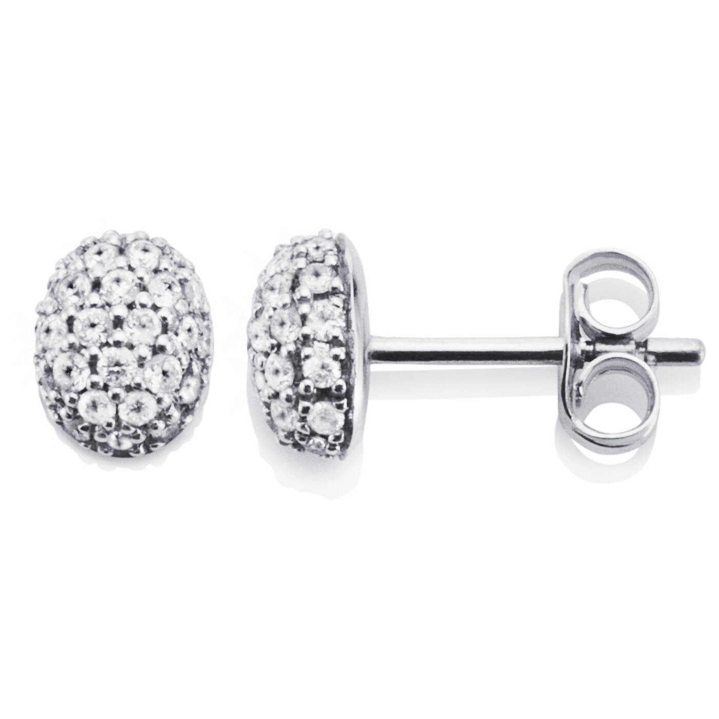 Love Bead - Diamonds Earring White gold