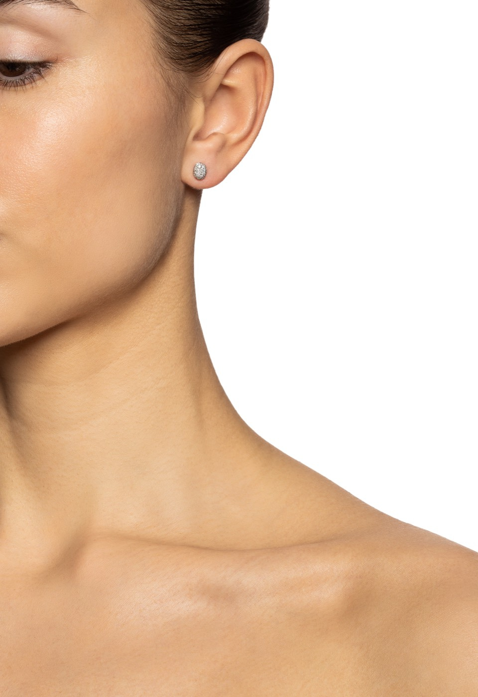 Love Bead - Diamonds Earring White gold