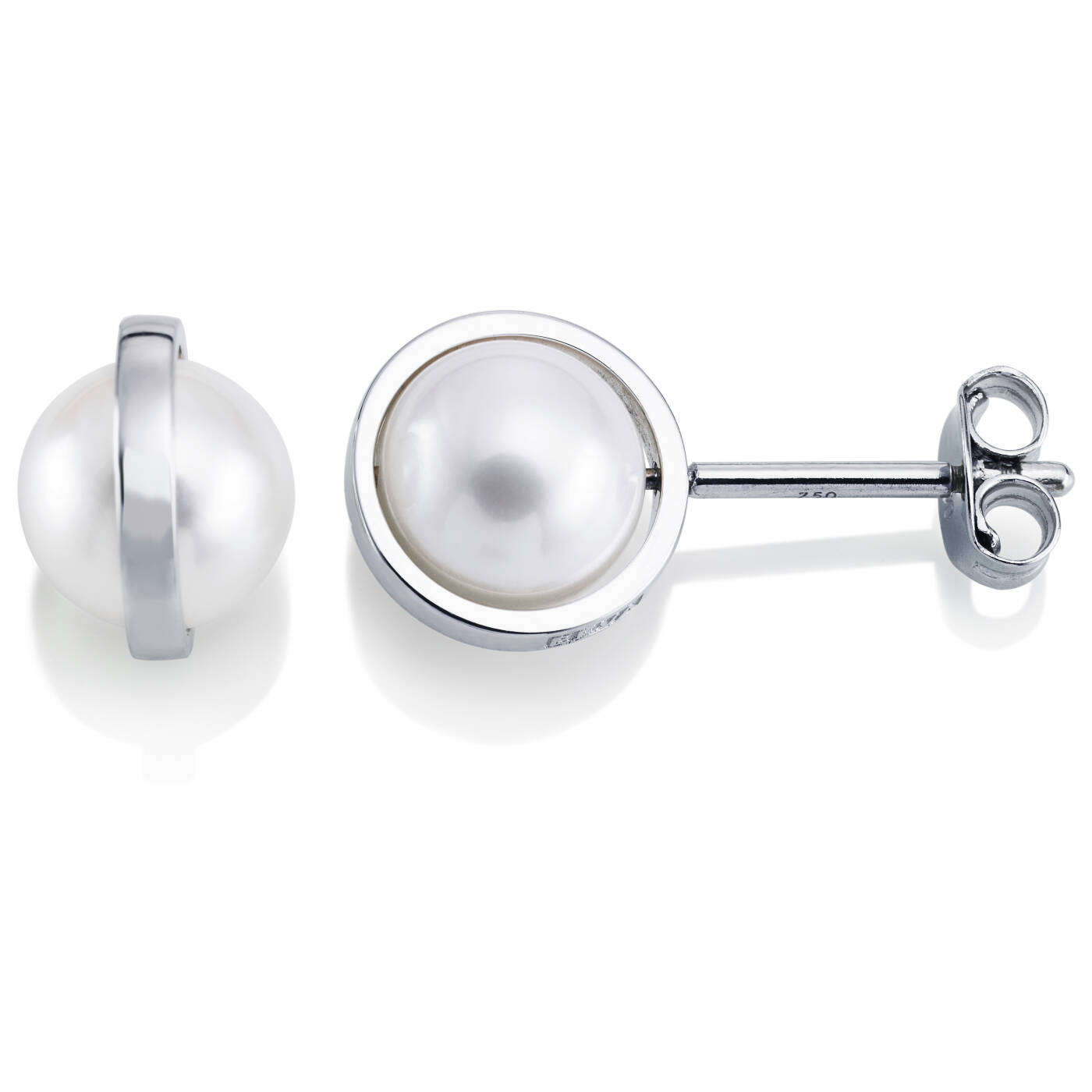 Day Pearl Earring White gold