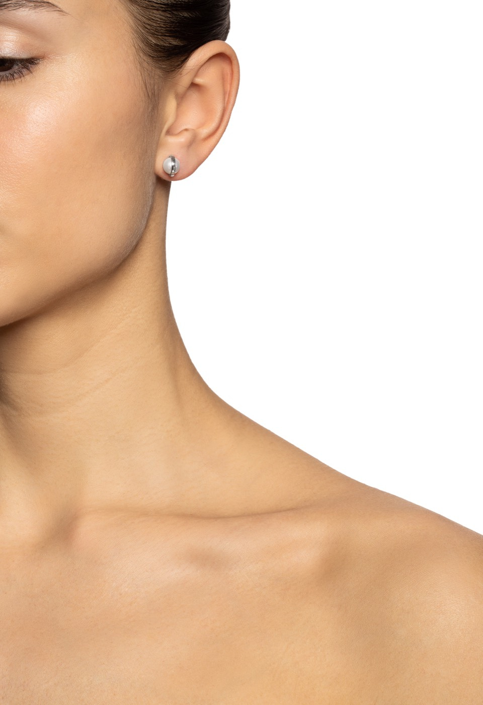 Day Pearl Earring White gold