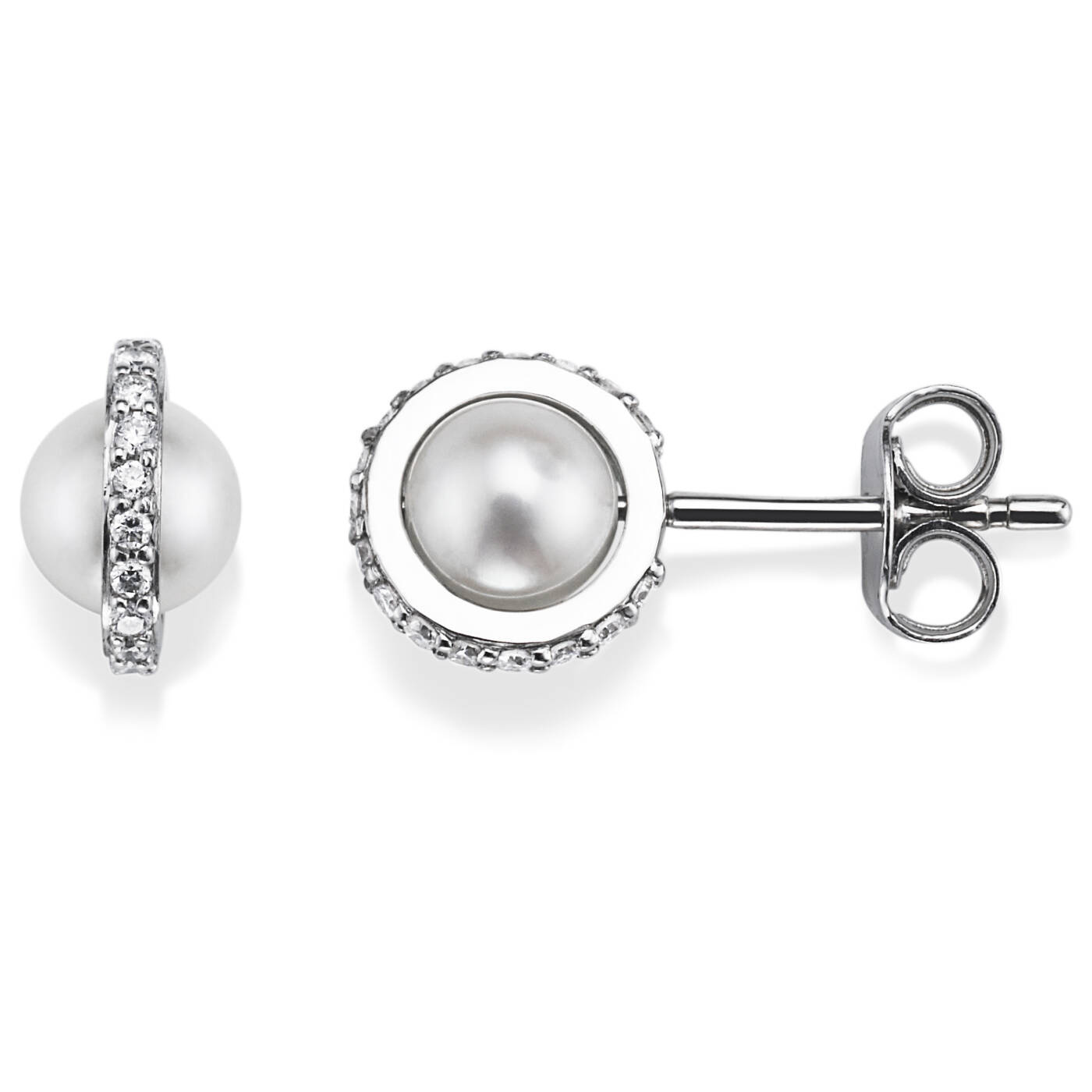 Little Day Pearl & Stars Earring White gold