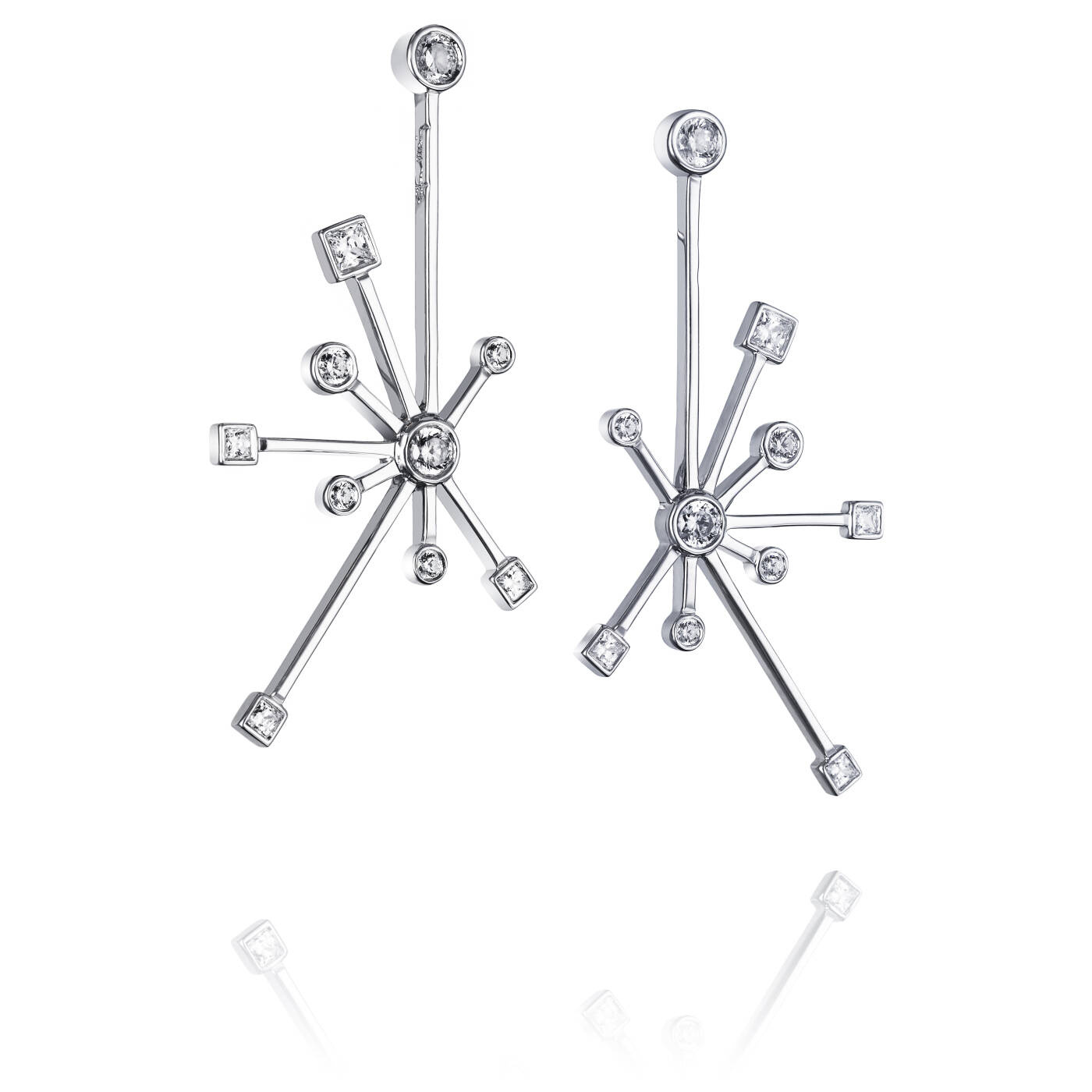 Kaboom & Stars Earring White gold