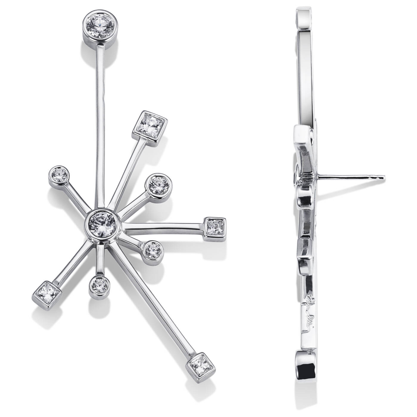 Kaboom & Stars Earring White gold