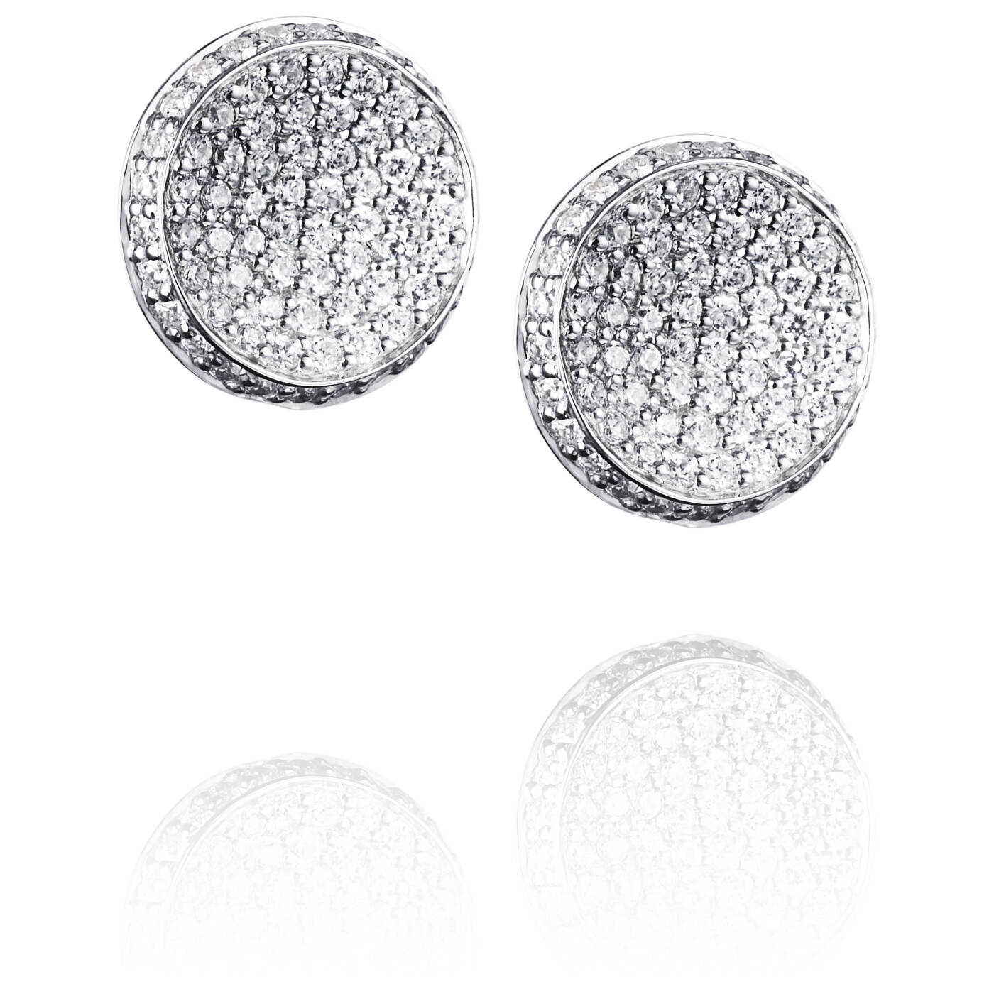 Love Bowl Earring White gold