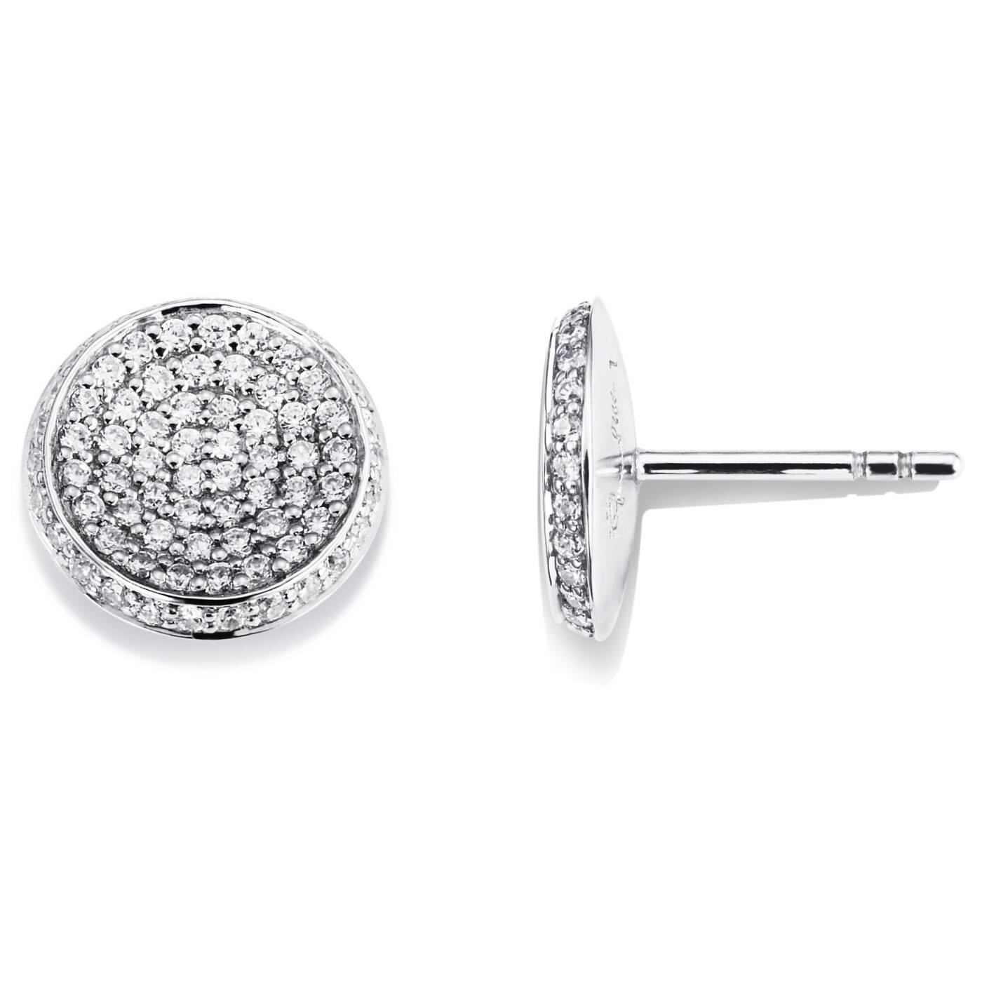 Love Bowl Earring White gold