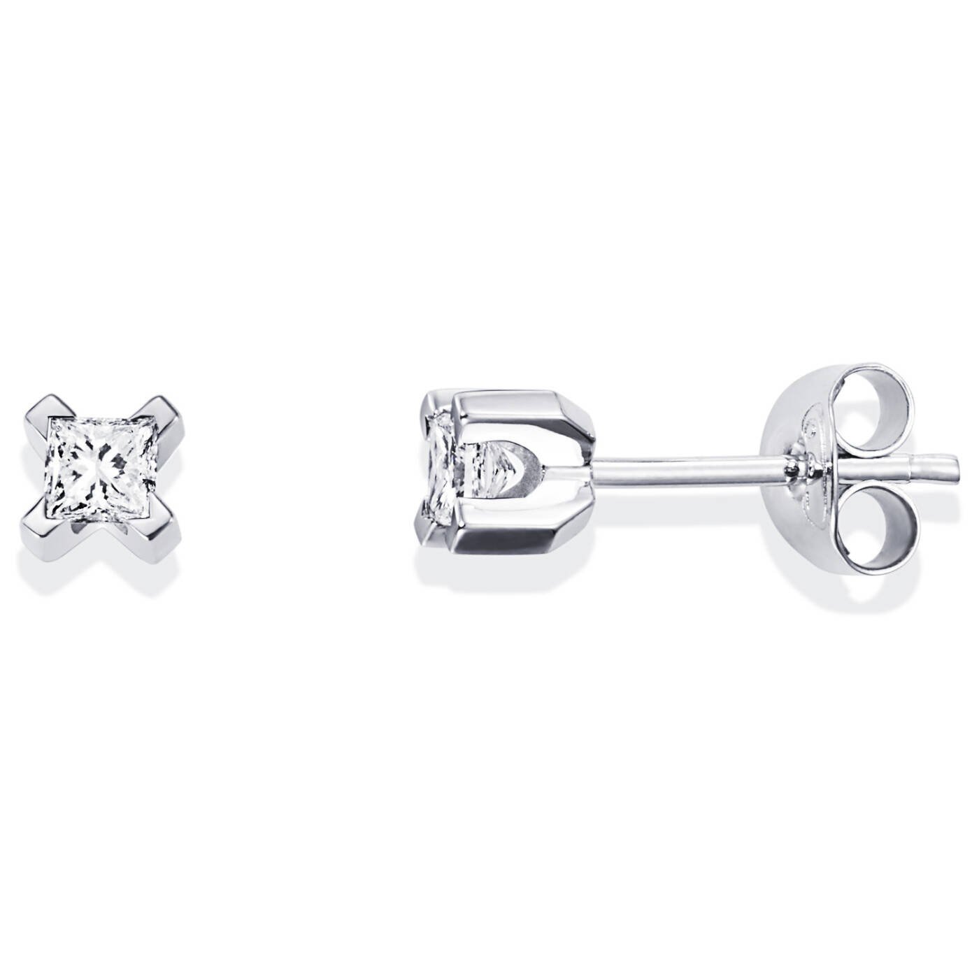 Dolce White Princess Earring White gold