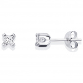 Dolce White Princess Earring White gold