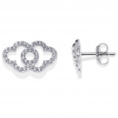 Clouds & Stars Earring White gold