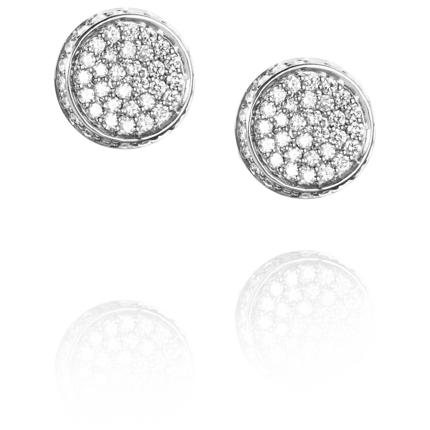 Love Bowl Mini & Stars Earring White gold