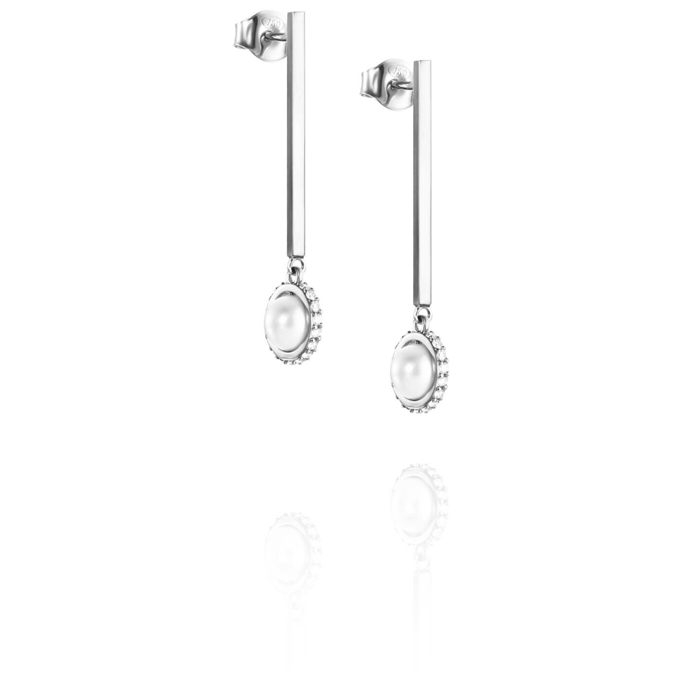 Little Day Pearl & Stars Earring White gold