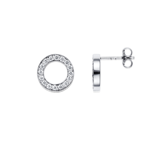 Circle Of Love Earring White gold