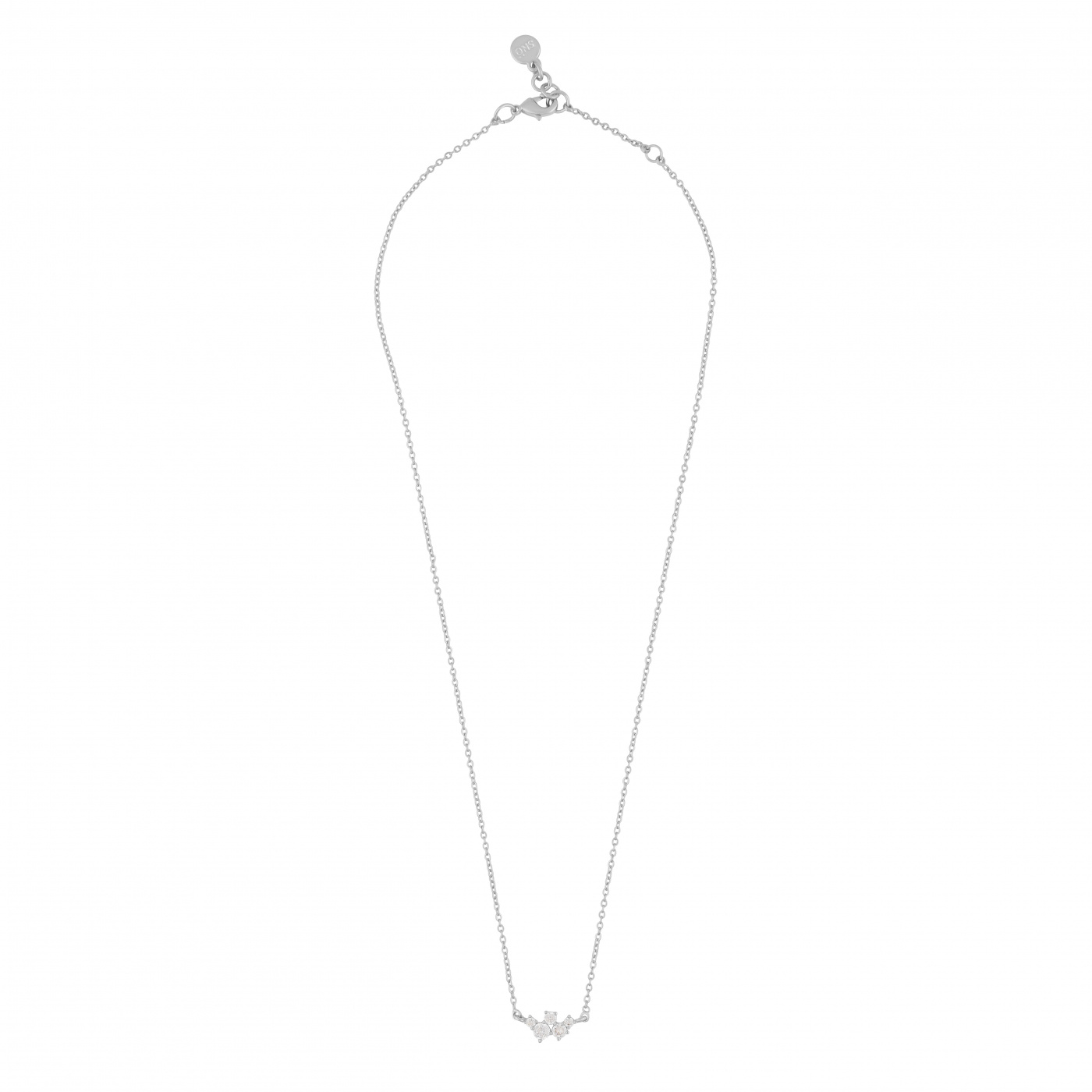 Copenhagen small chain neck 42 Silver/clear-42cm